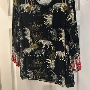 Johnny Was silky knit top